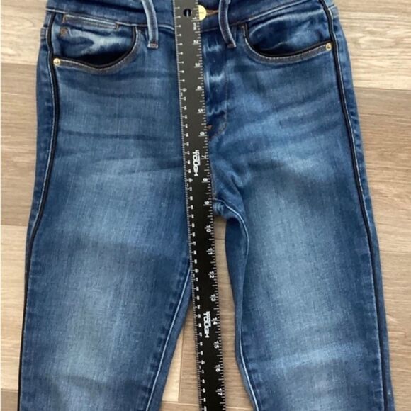 Frame Jeans Women’s Size 24 Color Blue LeHigh Skinny with Black Pipping - Picture 5 of 10